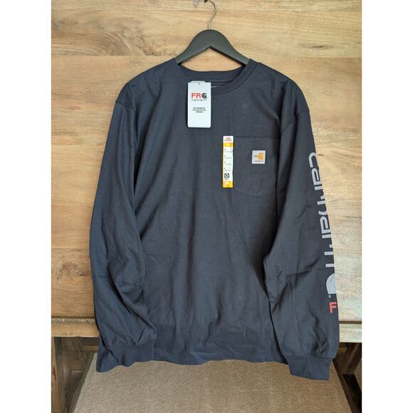 Carhartt Other - Carhartt Graphic T-Shirt Mens L Black Flame-Resistant Force Loose Fit 104130 NWT